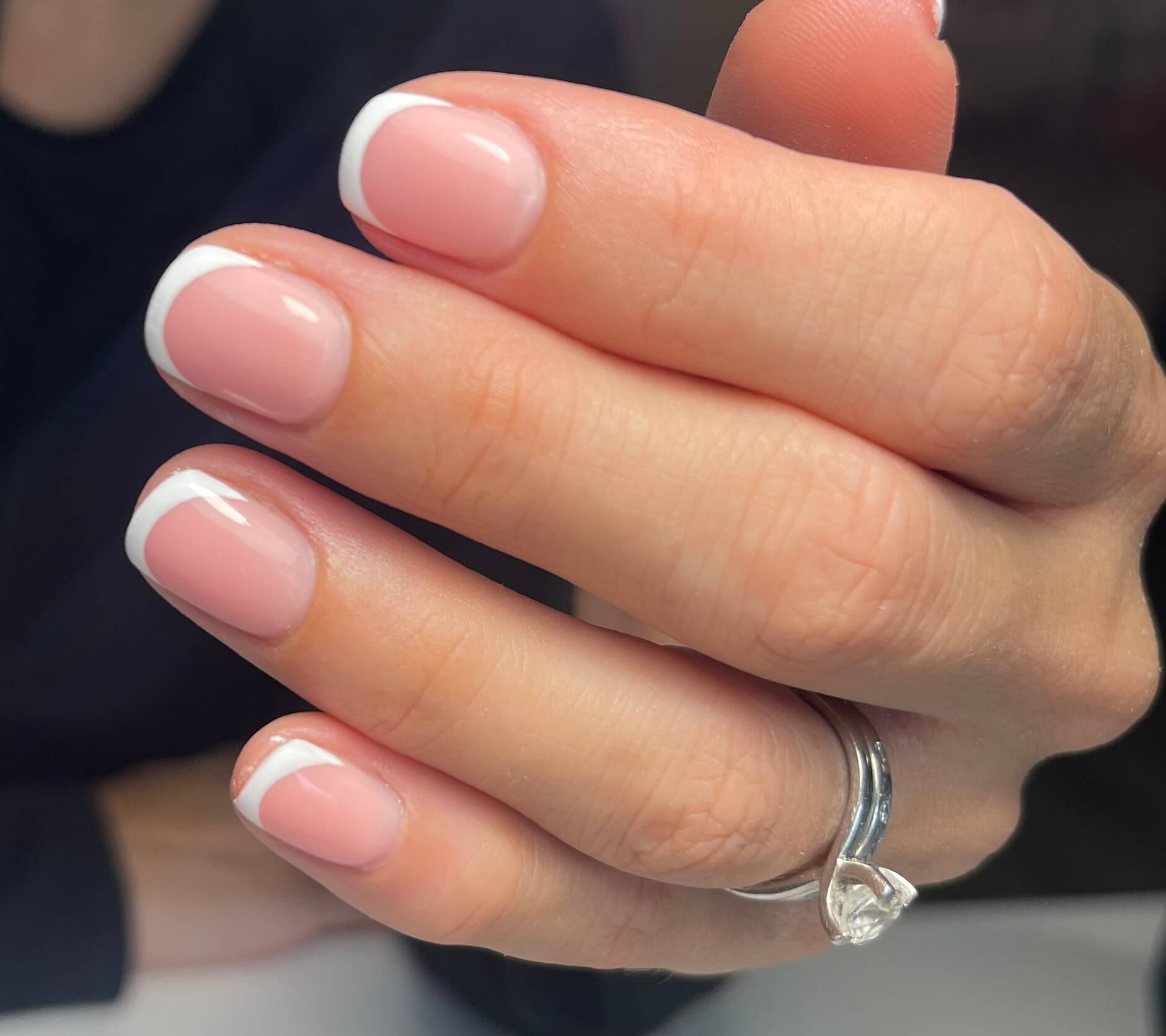French manicure by Corrine Jackson