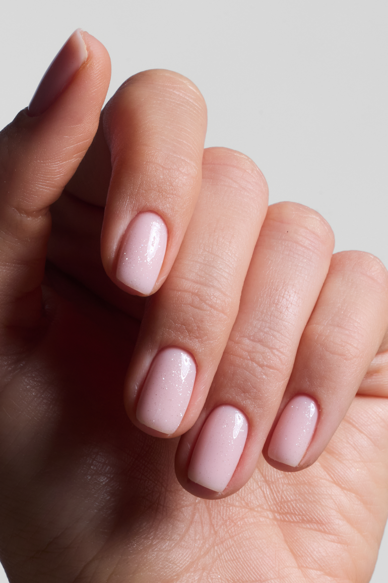 Silver Glitter Top Coat No Wipe