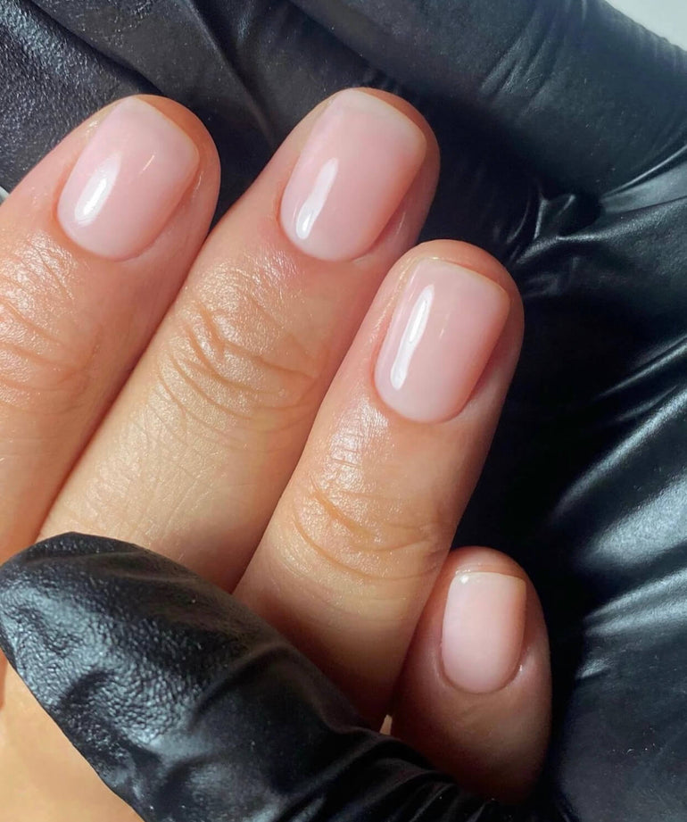 Nude gel nails by Ellie O'Hara