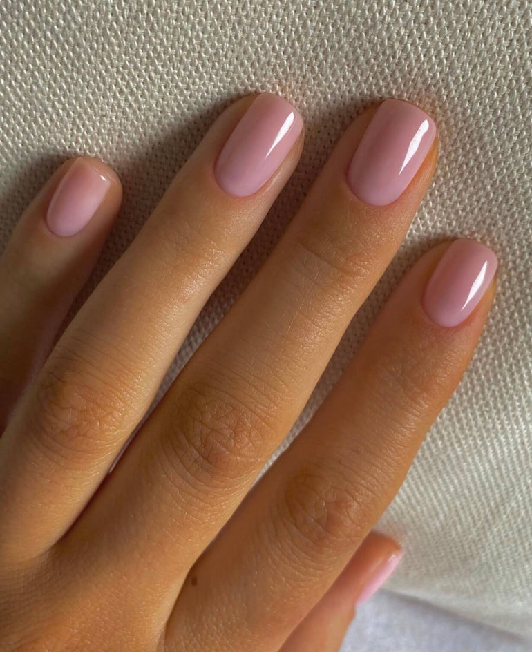 Light pink gel polish by Ellie O'Hara