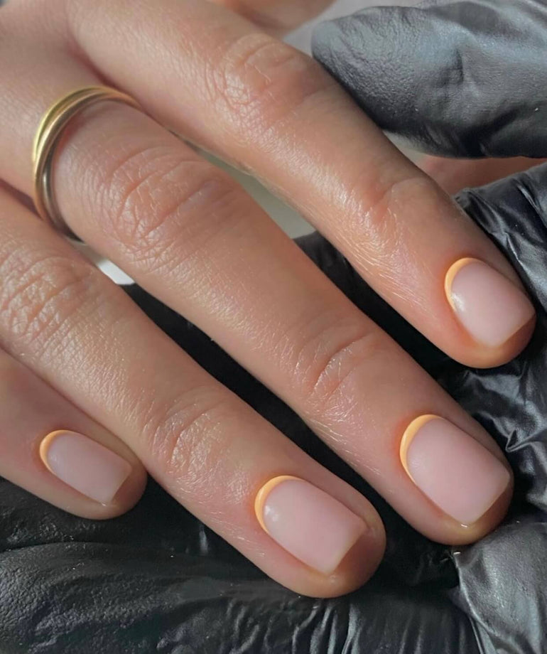 Muted orange cuticles with Ellie O'Hara